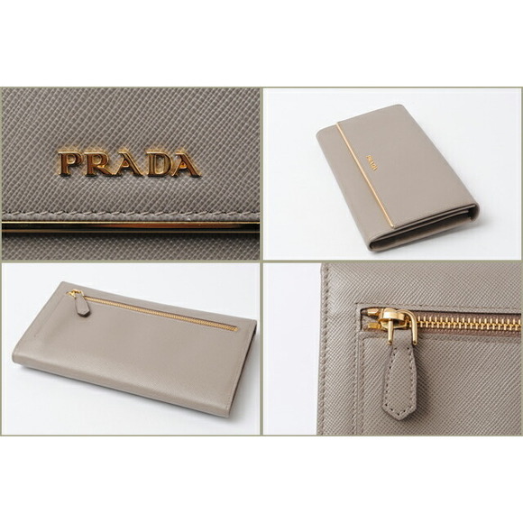 Prada Metal Argilla Saffiano Clutch - Picture 1 of 5